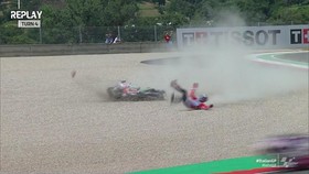 VIDEO: Bastianini Kecelakaan dan Gagal Finis di MotoGP Italia