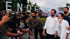 Haru Warga Ende hingga Beri Nama Gang Jokowi di Kampungnya
