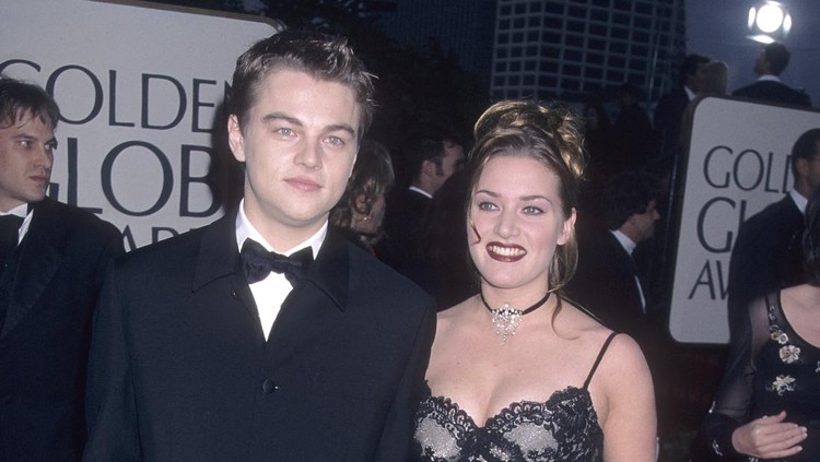 Kate Winslet BEVERLY HILLS, CA - JANUARY 18: Actor Leonardo DiCaprio and actor Kate Winslet attend the 55th Annual Golden Globe Awards on January 18, 1998 at the Beverly Hilton Hotel in Beverly Hills, California. (Photo by Ron Galella, Ltd./Ron Galella Collection via Getty Images)