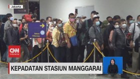 VIDEO: Kepadatan Stasiun Manggarai