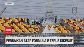 VIDEO: Perbaikan Atap Formula E Terus Dikebut