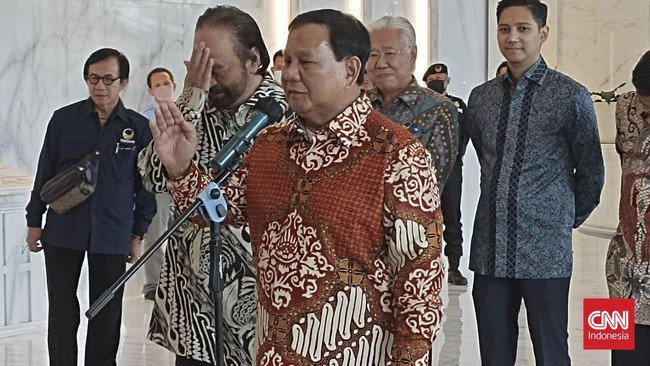 Usai bertemu Surya Paloh, Prabowo Subianto menyatakan capres yang akan diusung tak harus dirinya.