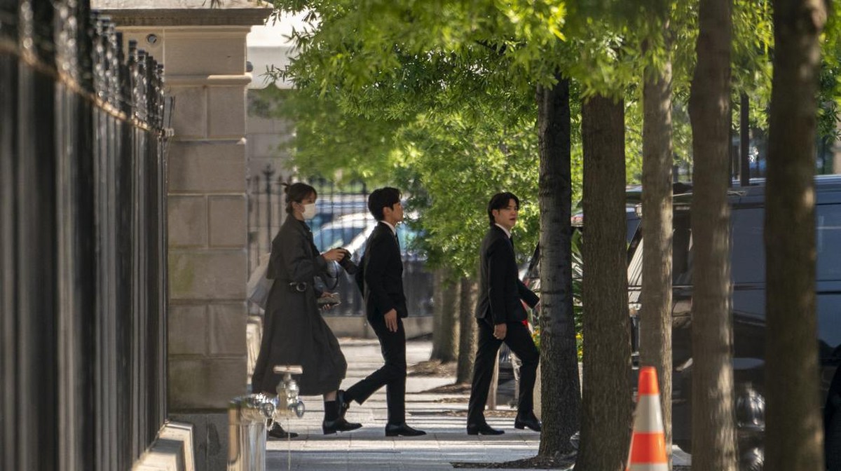FOTO: Momen BTS Pidato Lawan Isu Anti-Asia di Gedung Putih AS