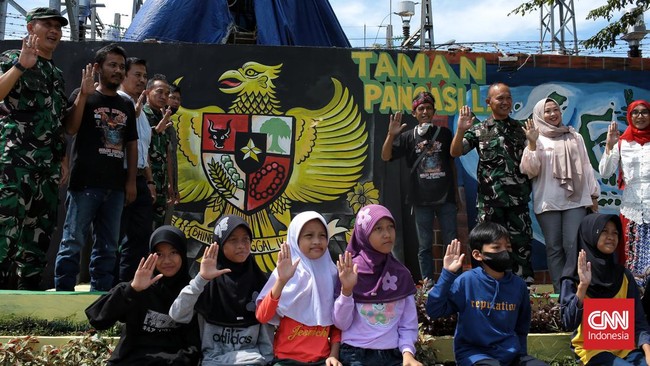 FOTO: Salam Pancasila Menyapa di Dinding Kota Depok