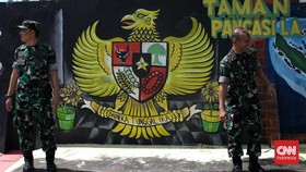 FOTO: Salam Pancasila Menyapa di Dinding Kota Depok