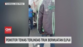VIDEO: Pemotor Tewas Terlindas Truk Bermuatan Elpiji