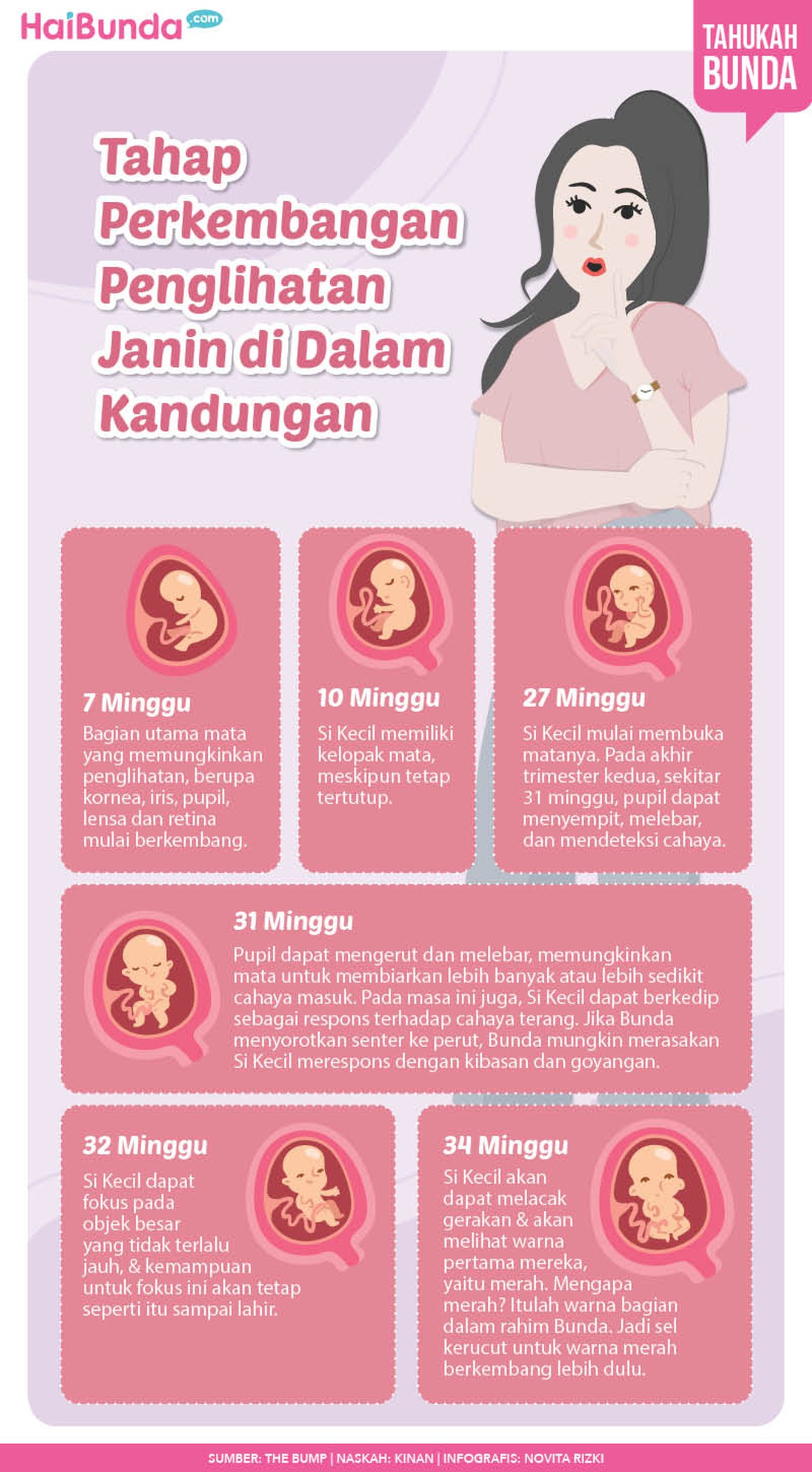 Tahap Perkembangan Penglihatan Janin Dalam Kandungan