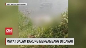 VIDEO: Mayat Dalam Karung Mengambang di Danau