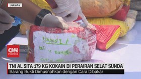 VIDEO: TNI AL Sita 179 Kg Kokain di Perairan Selat Sunda