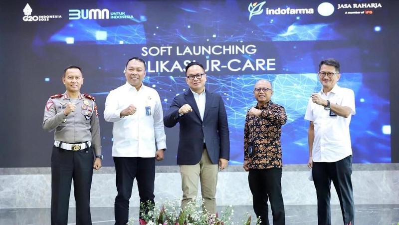 PT Jasa Raharja meluncurkan aplikasi 'JRcare'.