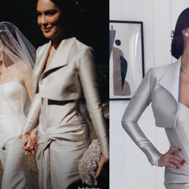 8 Potret Penampilan Sophia Latjuba di Hari Pernikahan Eva Celia