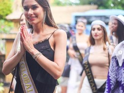 5 Potret Antusias Para Peserta Miss Global 2022 Kunjungi Art Center Bali