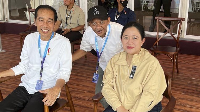 Ketua DPR Puan Maharani menemui Presiden Jokowi hari ini, Jumat (24/3). Puan mengaku membicarakan pelaksanaan Pemilu 2024 dan rancangan undang-undang.