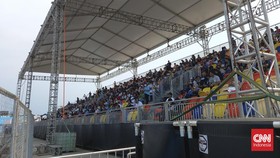 30 Menit Jelang Balapan, Tribun Formula E Dipenuhi Penonton