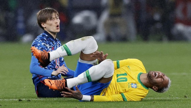 Brasil meraih kemenangan tipis 1-0 atas Jepang dalam laga persahabatan di Tokyo, Senin (6/6).