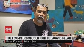 VIDEO: Tiket Candi Borobudur Naik, Pedagang Resah