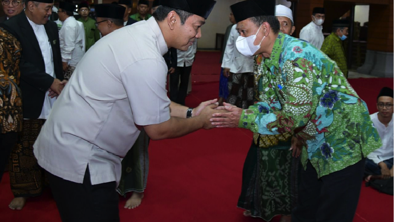 Wali Kota Semarang Hendrar Prihadi mengucapkan terima kasih kepada keluarga besar Nahdlatul Ulama se-Jawa Tengah