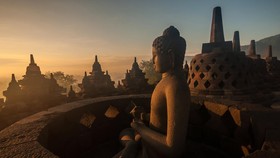 Kala Candi Borobudur 'Izin' Rehat Sejenak