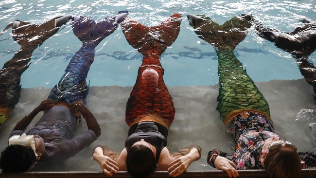 FOTO: Menengok Cantiknya Aksi 'Putri Duyung' dari Afrika Selatan