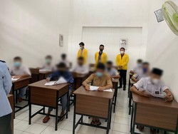 Ratusan Napi Anak di Palembang Ikut Ujian Kenaikan Kelas