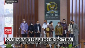 VIDEO: Durasi Kampanye Pemilu 2024 Menjadi 75 hari