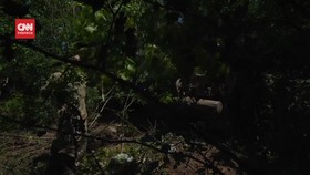 VIDEO: Momen Pasukan Ukraina Sembunyikan Tank Rampasan di Hutan