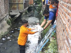 Mayat Bayi Laki-laki Ditemukan di Sungai Jemur Ngawinan Surabaya