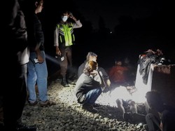 Pemuda Mabuk Lalu Tidur di Bantalan Rel Terserempet KA di Tulungagung