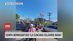 VIDEO: Gempa Bermagnitudo 5,8 Guncang Sulawesi Barat