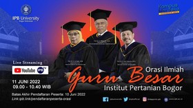 3 Guru Besar IPB akan Orasi soal Budi Daya Ikan Hingga Industri Unggas