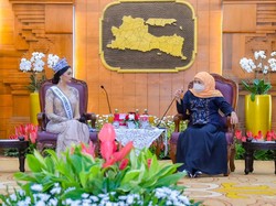 Khofifah Titip Promosi Wisata Jatim ke Puteri Indonesia Pariwisata 2022