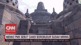 VIDEO: Menko PMK Sebut Candi Borobudur Sudah Miring