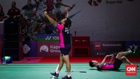 FOTO: Kevin/Marcus dan Ginting Melaju ke Semifinal Indonesia Masters