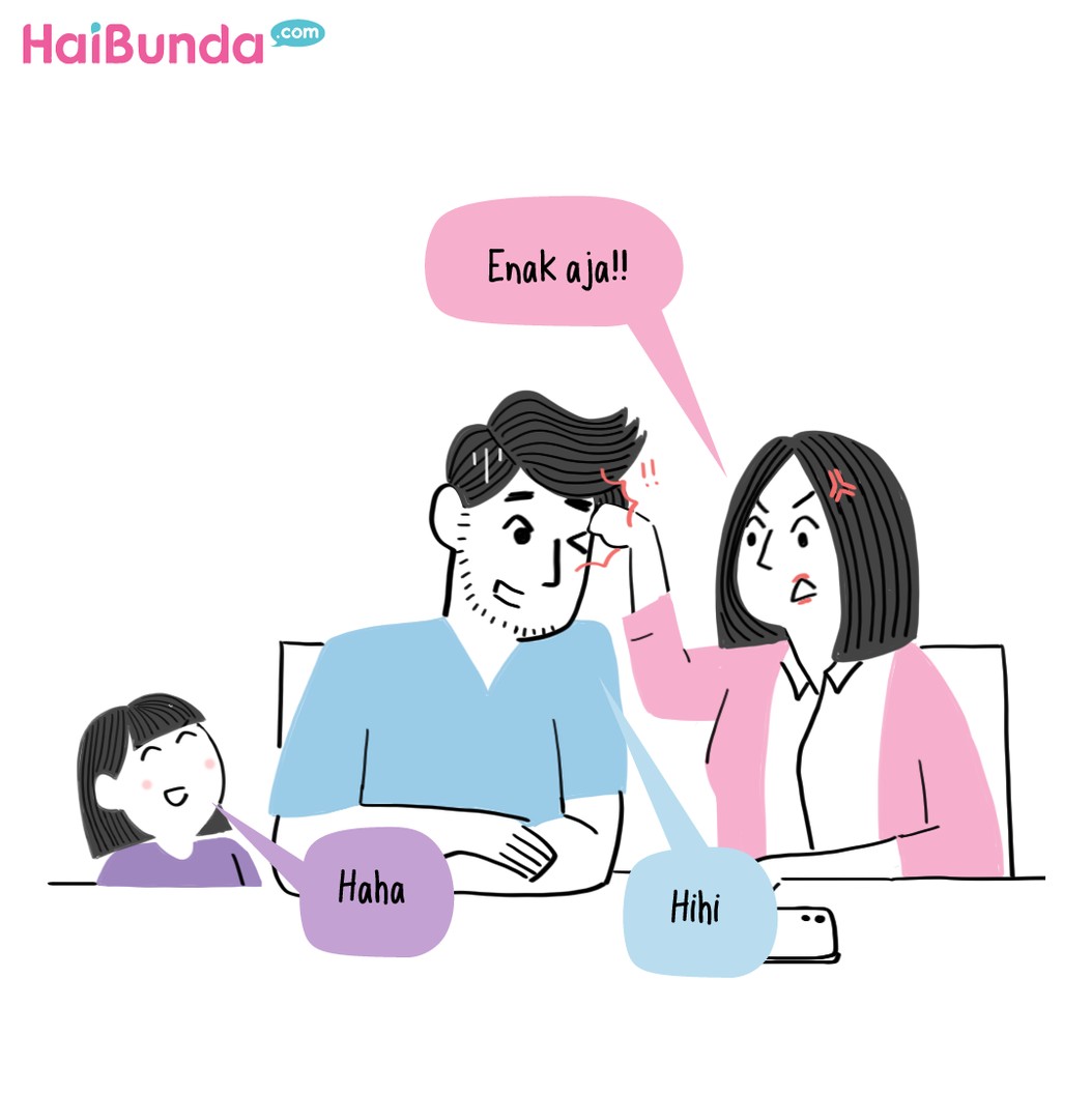 Komik Throwback Ayah Pasrah Temenin Bunda Melahirkan di Bidan