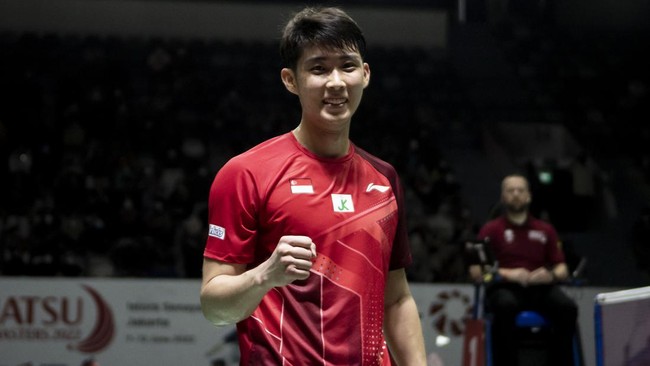 Loh Kean Yew menjadi salah satu pemain asing yang mendapat dukungan luar biasa dari penonton di Istora selama Indonesia Masters 2022.