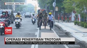 VIDEO: Operasi Penertiban Trotoar