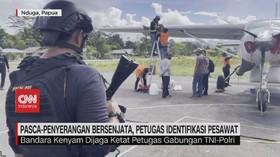 VIDEO: Pasca-Penyerangan Bersenjata, Petugas Identifikasi Pesawat