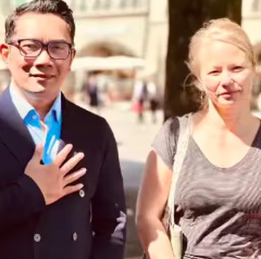 Janji Ridwan Kamil pada Geraldine Beldi Penemu Jasad Eril