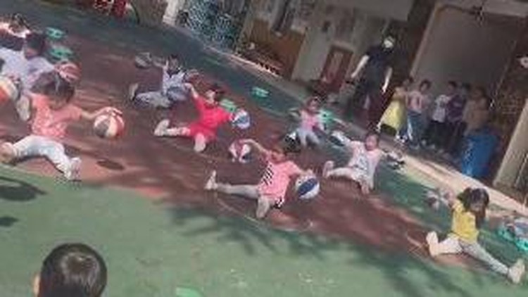 Viral Olahraga Anak TK di China