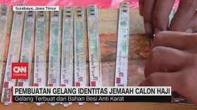 VIDEO: Pembuatan Gelang Identitas Jemaah Calon Haji