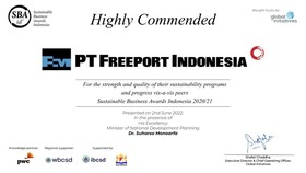 Freeport Indonesia Raih Penghargaan Sustainable Business Awards