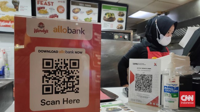 Penggunaan QRIS, salah satu fitur yang digunakan Allo Bank, sebagai alat transaksi diprediksi bakal semakin masif.