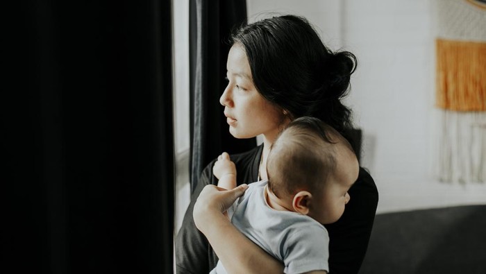 Ilustrasi baby sitter