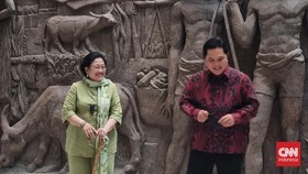 Megawati-Erick Thohir Kunjungi Pameran dan Makan Bareng di Sarinah