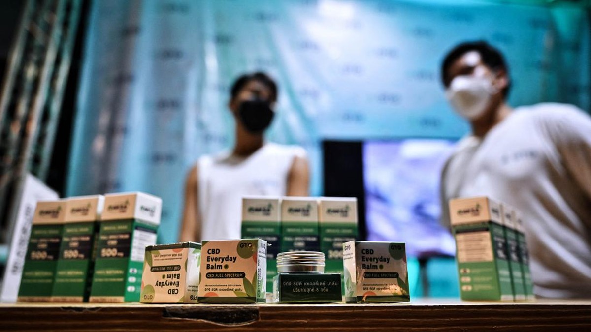 FOTO: Dari Coklat Hingga Balsem di Pesta Legalisasi Ganja Thailand