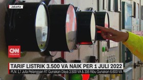 VIDEO: Tarif Listrik 3.500 VA Naik Per 1 Juli 2022