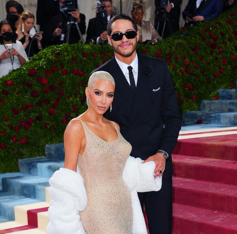 1395076942 NEW YORK, NEW YORK - MAY 02: Pete Davidson and Kim Kardashian attend The 2022 Met Gala Celebrating