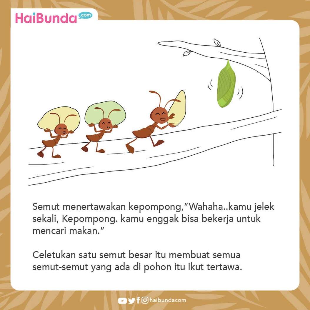 Cerita Nusantara Semut dan Kepompong