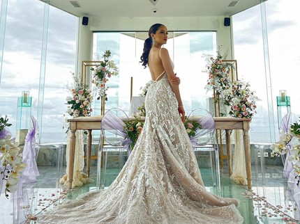5 Potret Cinta Laura Pakai Gaun Pengantin dan Ngaku Udah Nikah, Ini Faktanya