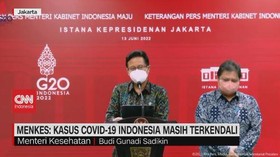 VIDEO: Menkes: Kasus Covid-19 Indonesia masih Terkendali